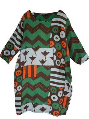 Gudrun Sjoden Linen Print Dress